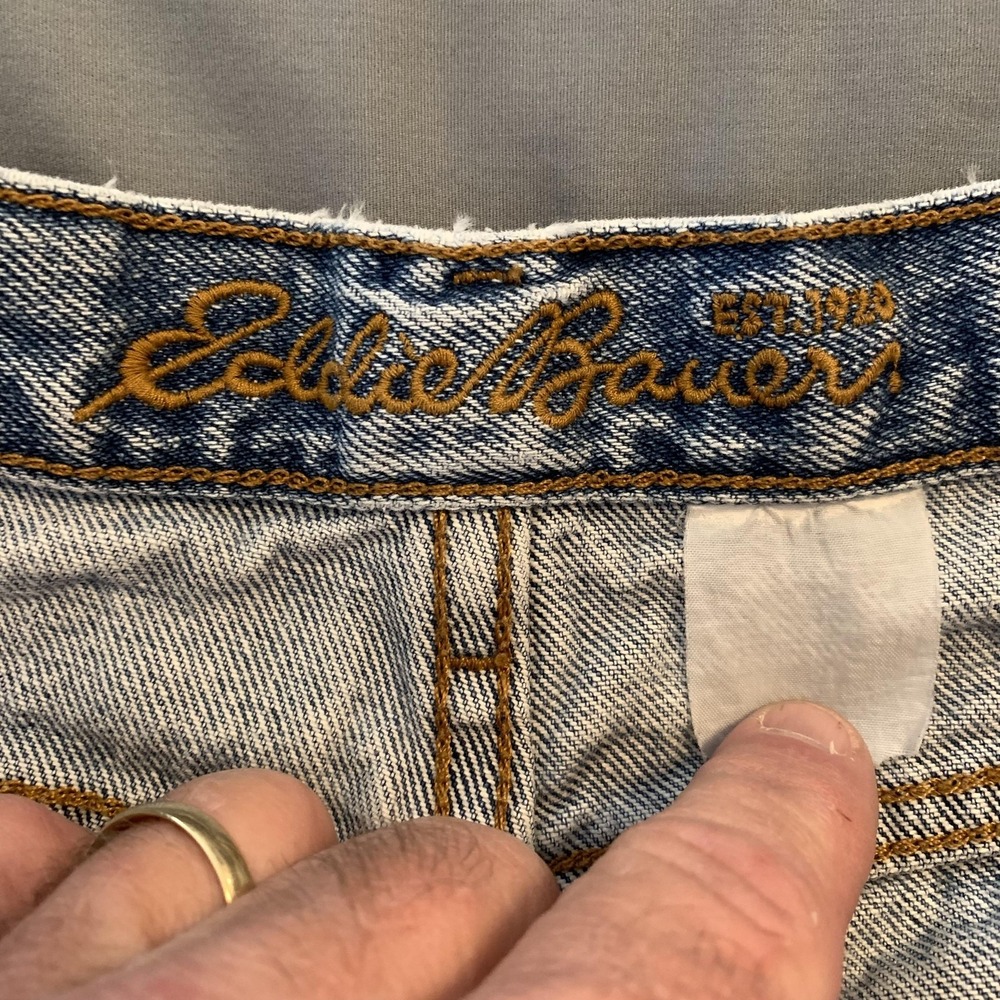 Eddie Bauer Original Denim Jeans Mens 33x30 Blue Straight Mid Rise Denim Pants - Picture 2 of 12